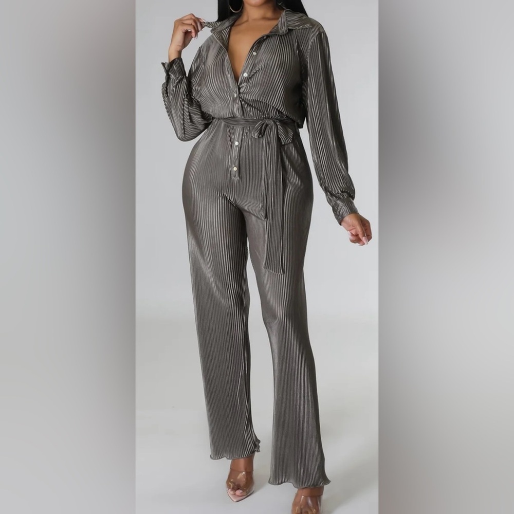 NWOT women's Accordion pleated Jumpsuit